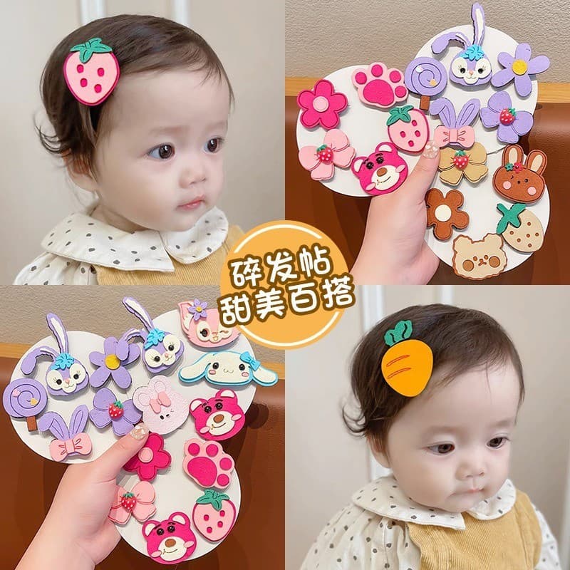 Novo estilo bebê Velcro Post bebê não machuca o cabelo quebrado ferramenta útil auto-adesivo franja adesivos crianças He