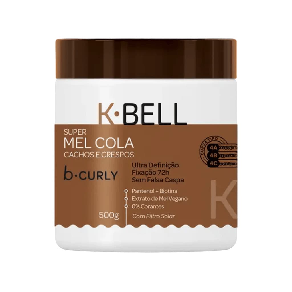 K-bell -  Super Mel Cola para Cachos Naturais e Orgânicos 500g
