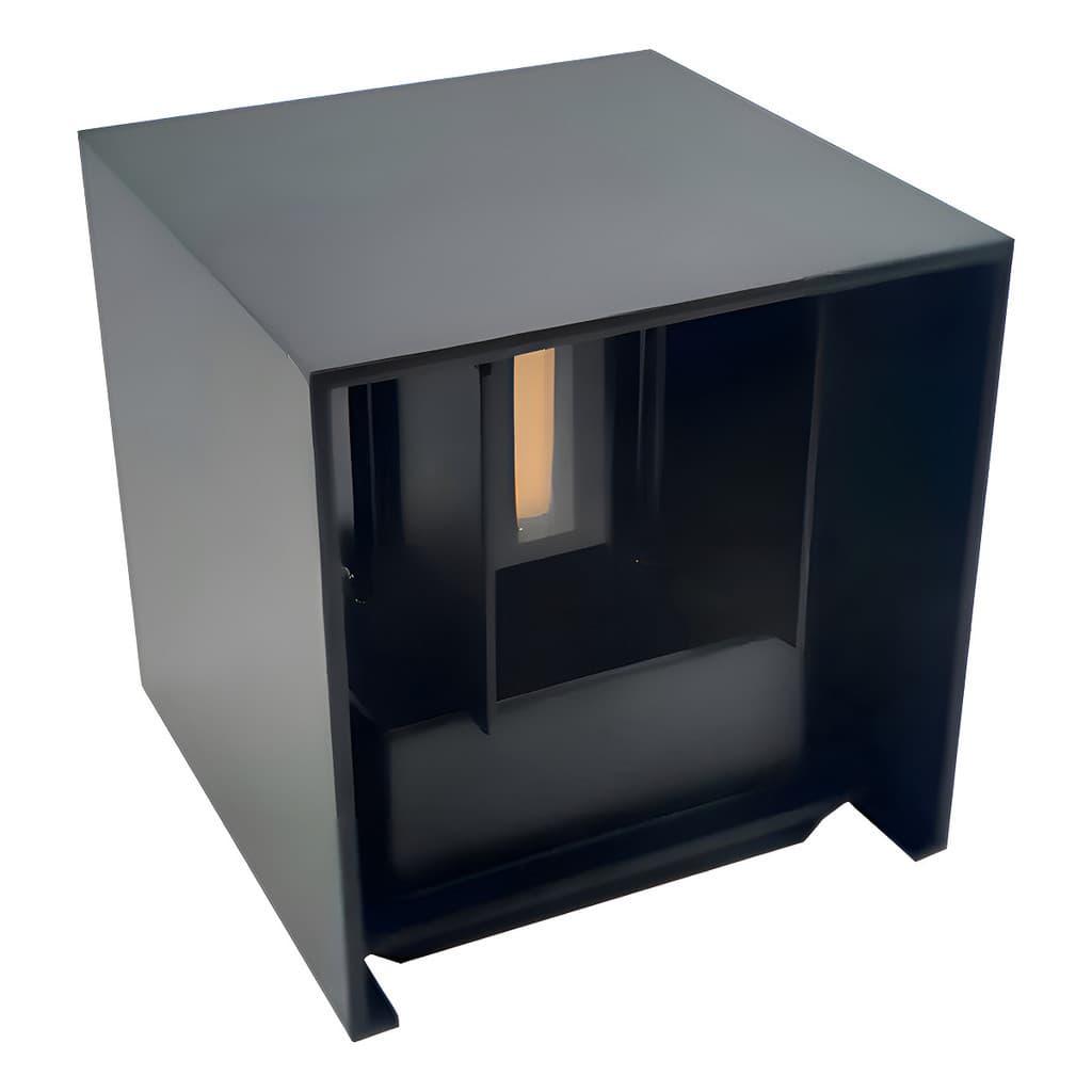 Arandela 2 Facho Regulável Led 6w 3000k Ip65 Preto