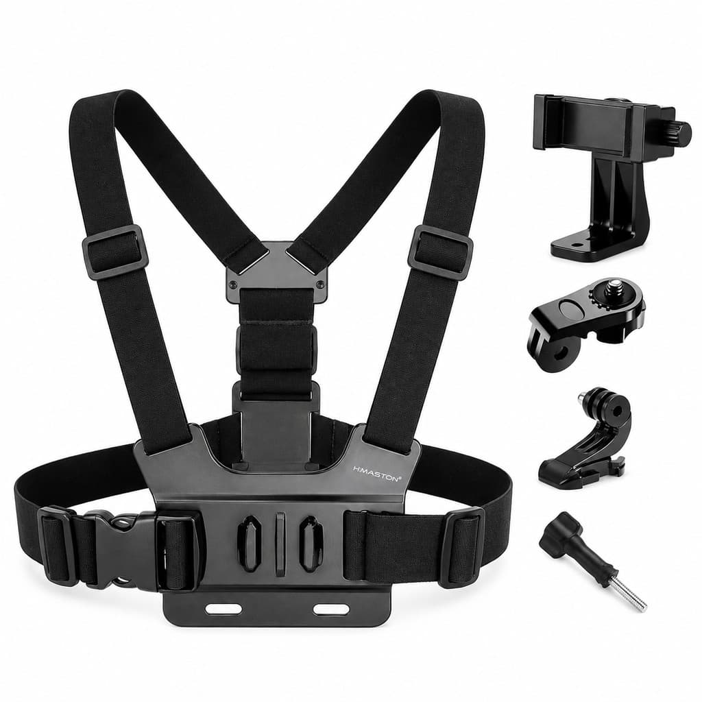 Suporte de peito ajustável para telefones celulares e câmeras GoPro para peito de motocicleta e bicicleta Envio rápido