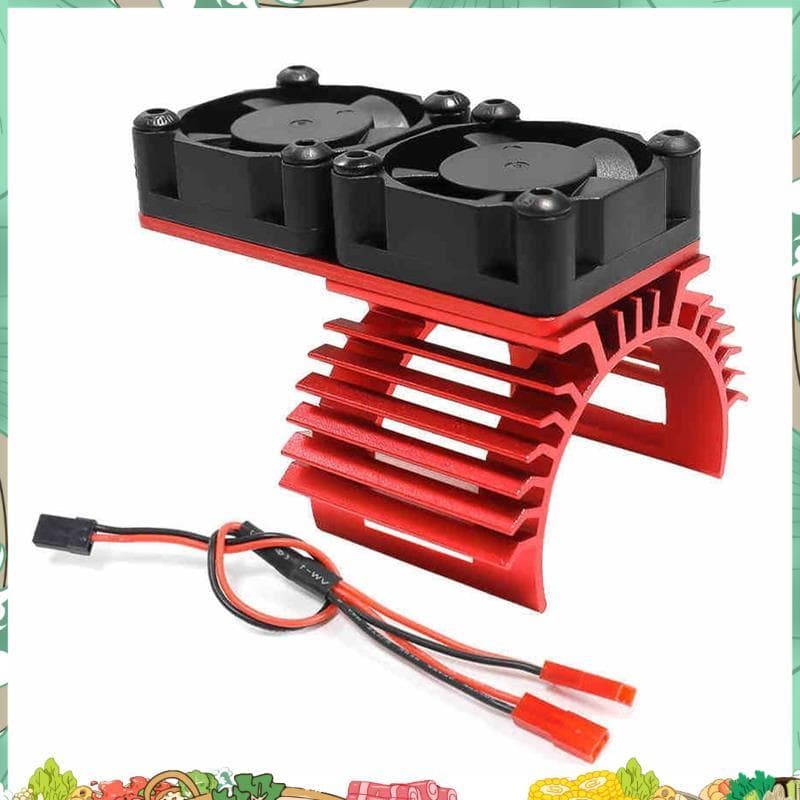 Motor Duplo Ventiladores De Resfriamento Dissipador De Calor 380 540 550 3650 3660 Radiador 36mm Peça De Navio De Carro