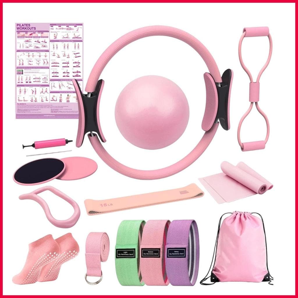Kit De Pilates Para Mulheres , Equipamento De Fitness Antiderrapante , Conjunto De Anel E Bola Iniciantes , Atletas , Me