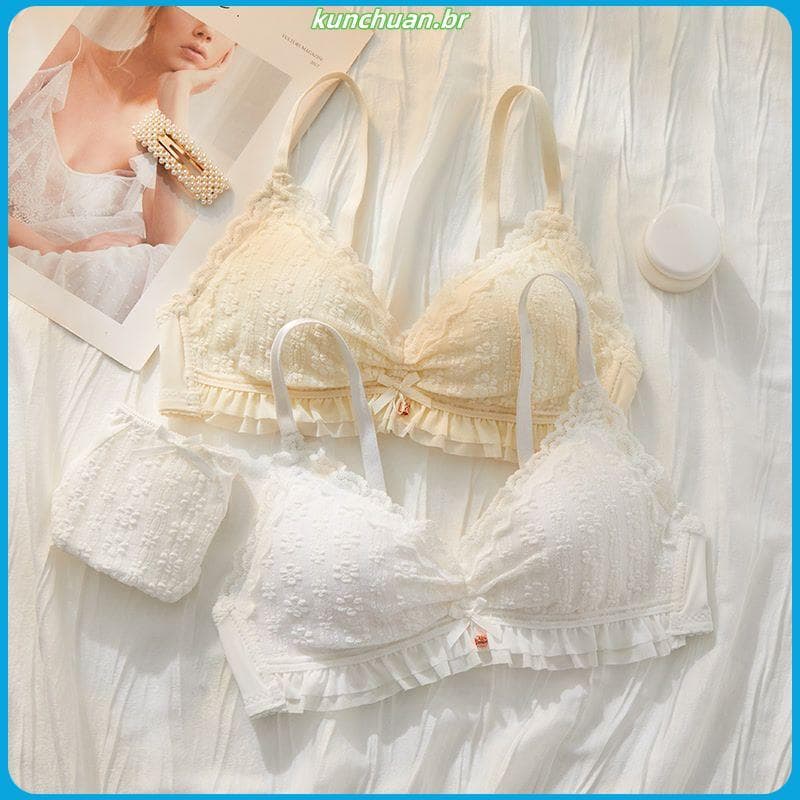 Roupa interior feminina verão estilo fino seios grandes olhar seios pequenos reunindo seios Push-up seios Anti-flacidez