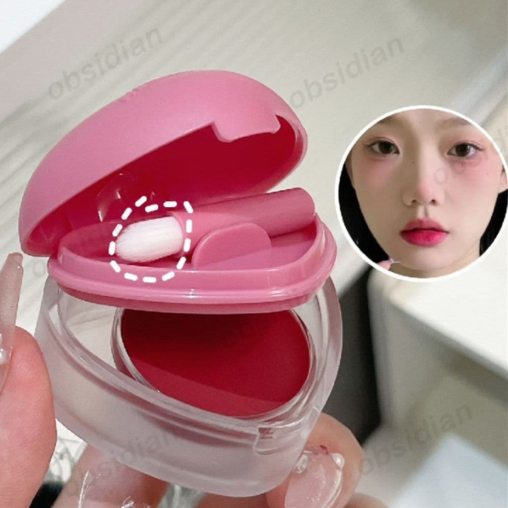 HERORANGE Blush de baixa saturação, cor suave e duradoura, blush natural, blush delicado, blush uniforme e suave,