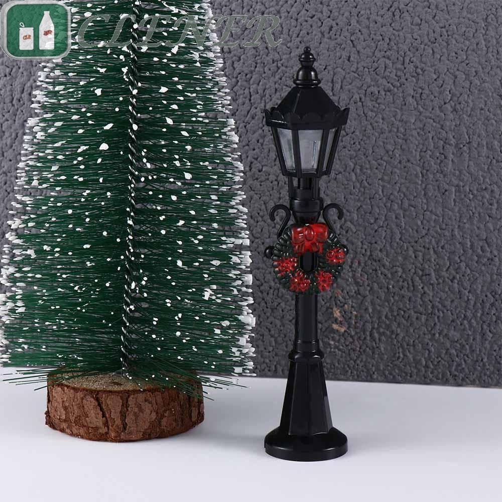 Mais Limpo Miniaturas De Natal 1/12 Casa De Bonecas Streetlight Decoração Para Bonsai Ornamentos Lâmpada De Rua