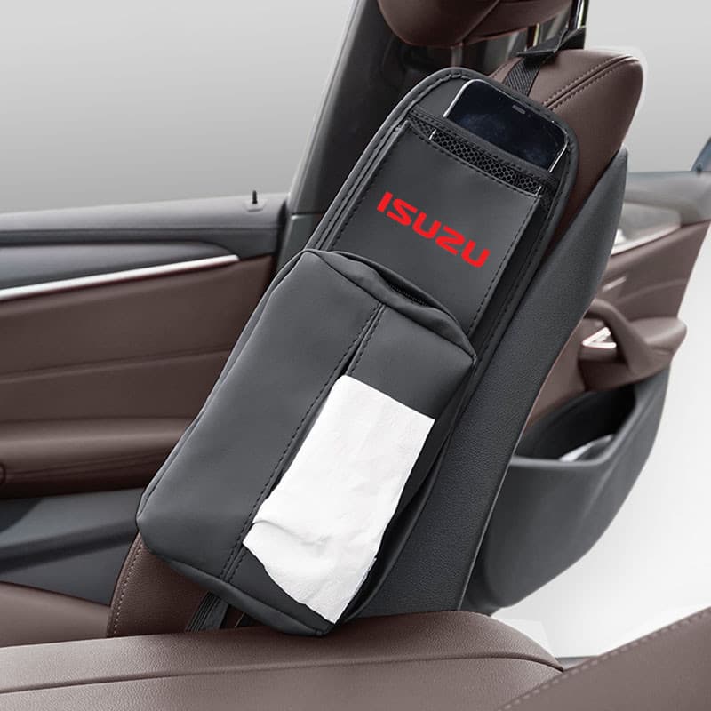 Bolsa Organizadora Lateral para Banco de Carro com Múltiplos Bolsos para Isuzu D-MAX MU-X DMax Panther MUX Trooper