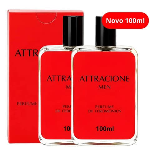Atracione Men 100ml Perfume Masculino Kit Com 2 Frascos