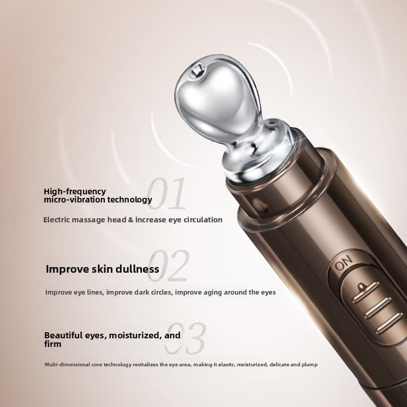 Creme vibratório para os olhos, creme elétrico para os olhos de Caviar dourado, massagem para os olhos, melhora as olhei