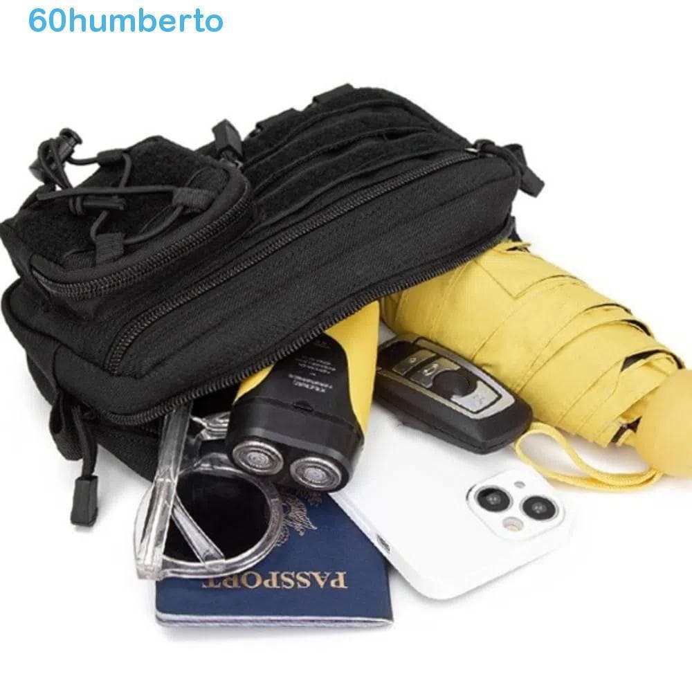 Pochete De Cintura HUMBERTO , Bolsa De Escalada À Prova D'água De Nylon 1000D , Com Pequena Zíper