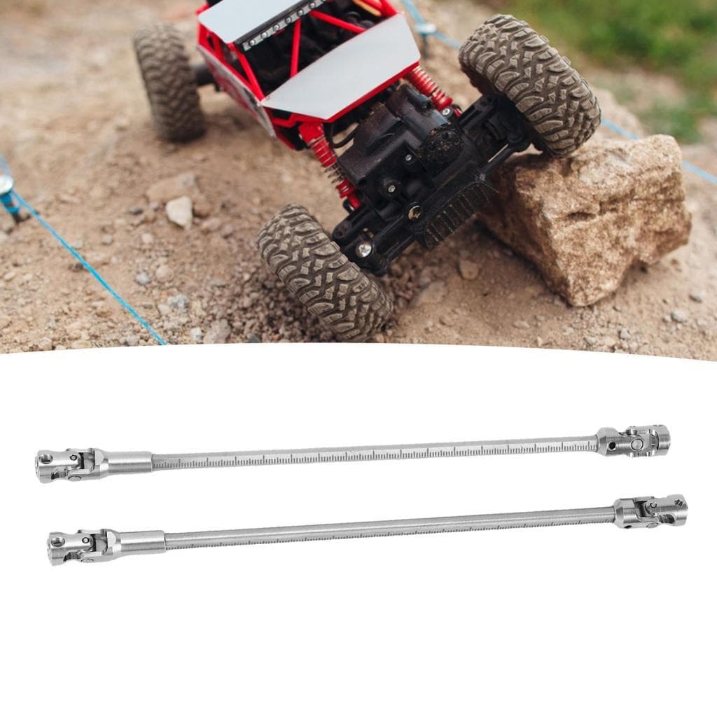 Funien 2PCS RC Car Drive Shaft Eixo de substituição de aço inoxidável para veículos rastreados 1/10 LCG Compatível com