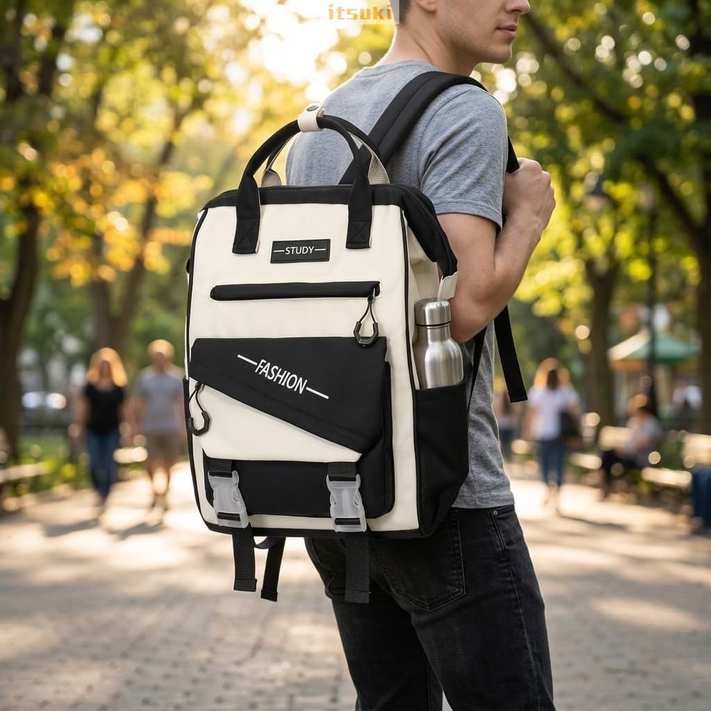 Mochila Impermeável Do Estudante Da Grande Capacidade Com Compartimento Portátil Para O Curso Escolar