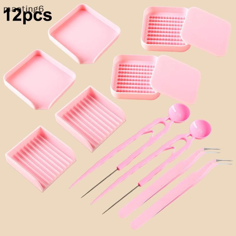 Conjunto De Ferramentas DIY Hama Beads 12pcs : Pinças , Caneta , Pá E Agulha