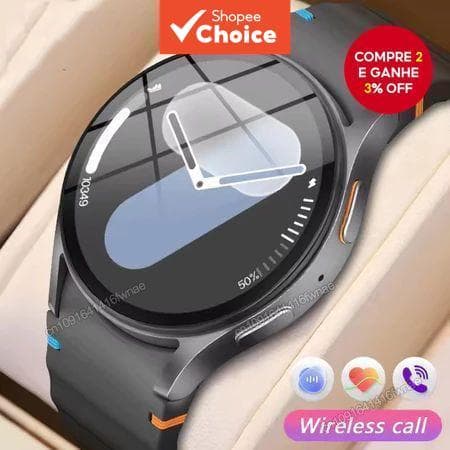 Relógio Inteligente Watch 7 2026 com GPS, Monitoramento de Saúde, Chamada Bluetooth e Rastreador Esportivo – Edição