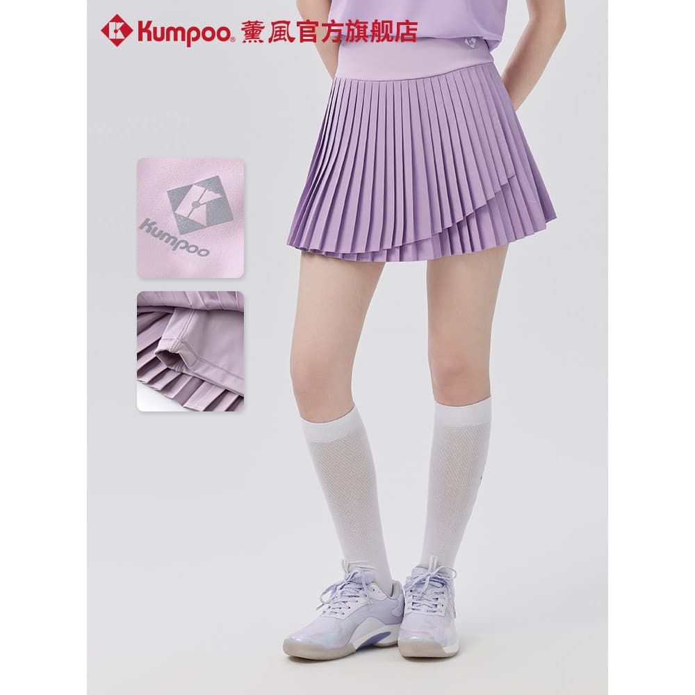 Camisa de Badminton defumada saia esportiva respirável de secagem rápida Casual feminina saia plissada estilo fumado