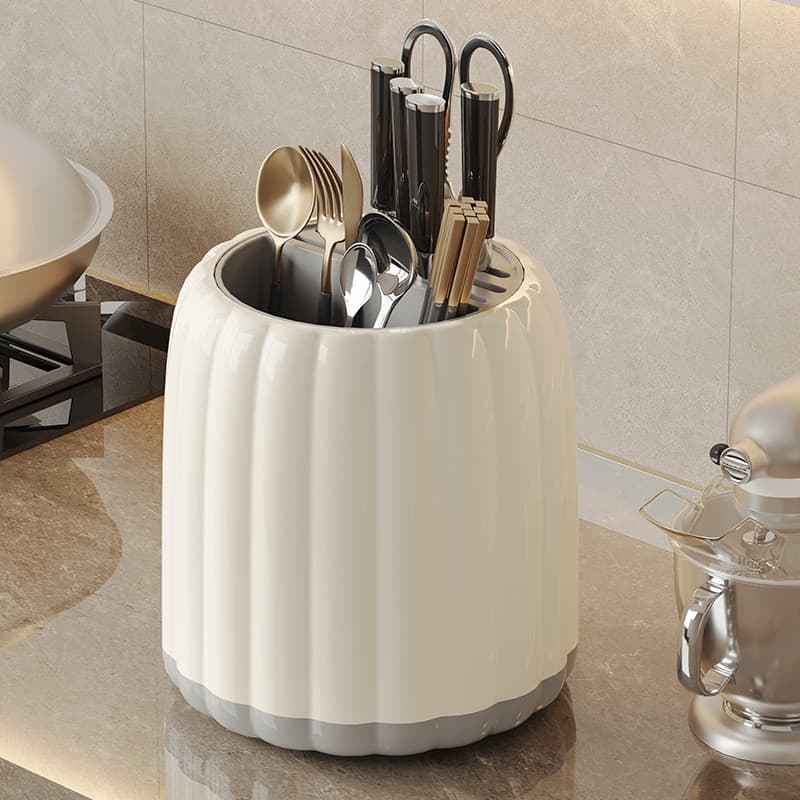 Xiaomi mãe cozinha rotativa faca titular prateleira bancada multifuncional pauzinho titular faca caixa de armazenamento