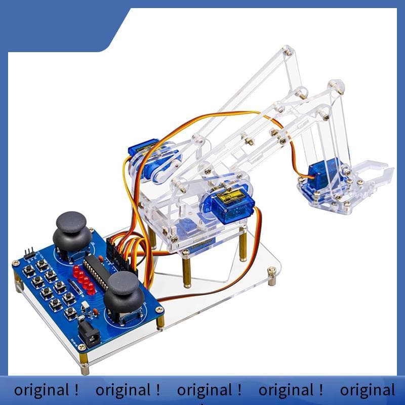 Kit De Solda De Microcontrolador De Braço Robótico DIY De Montagem De Quatro Graus De Liberdade , Peças De Aprendizagem