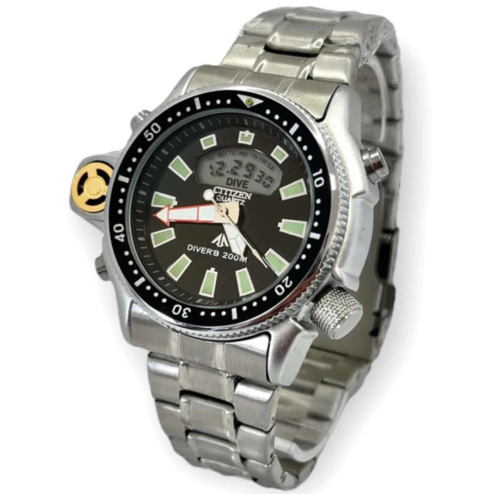 Relógio Masculino Aqualand Pulseira de Aço A Prova D'água <CIT>