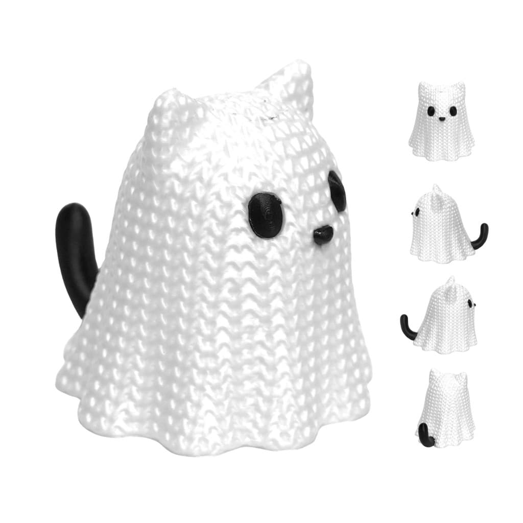 Gatinho Fantasma Halloween Enfeite Decoração de Festa Terror