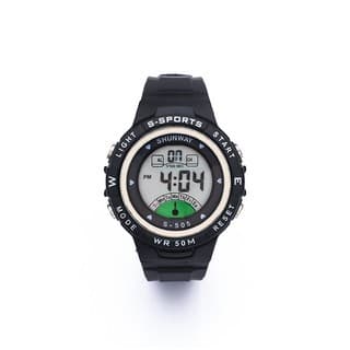 Relógio Digital Esportivo Masculino LED Preto 50M
