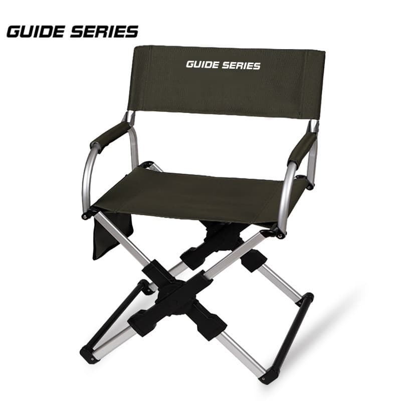 GuideSeries cadeira dobrável para acampamento ao ar livre, cadeira de liga de alumínio, cadeira traseira, equipamento de