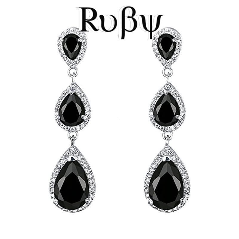 Brincos retrô rubi * palácio barroco, estrela da moda exclusiva, mesmo estilo, cristal brilhante, zircão, moda