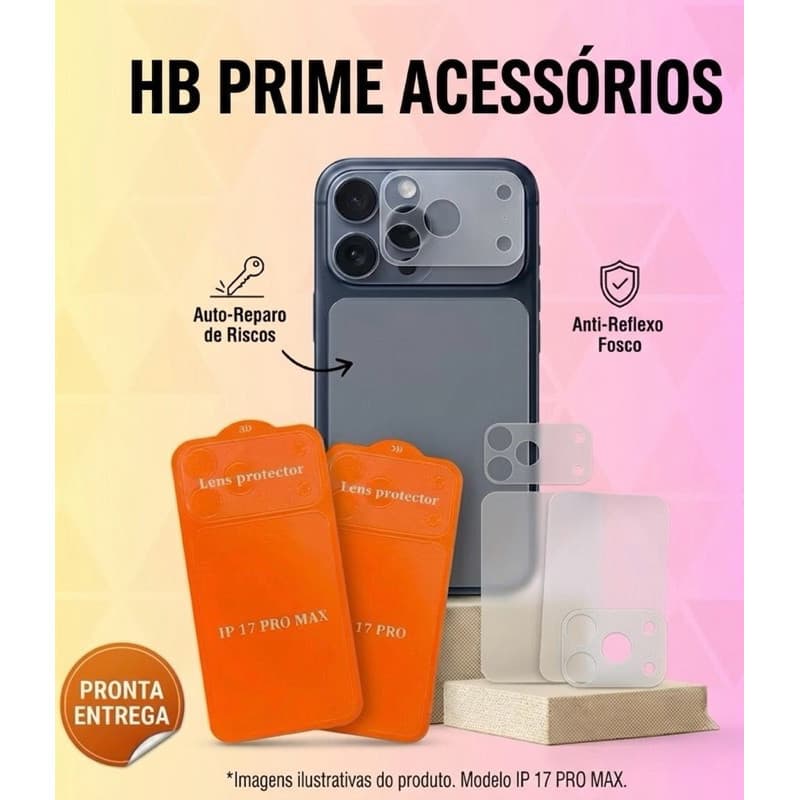 kit 3pcs/5pcs Película Traseira Hidrogel Fosca para Iphone 17pro/17promax