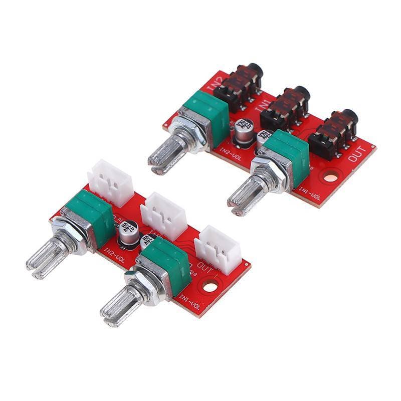 ADS Placa De Mixagem De Áudio Passivo Estéreo De Canal Duplo Mixer De Sinal Entrada De 2 Vias Saída Mista De 1 Via BR