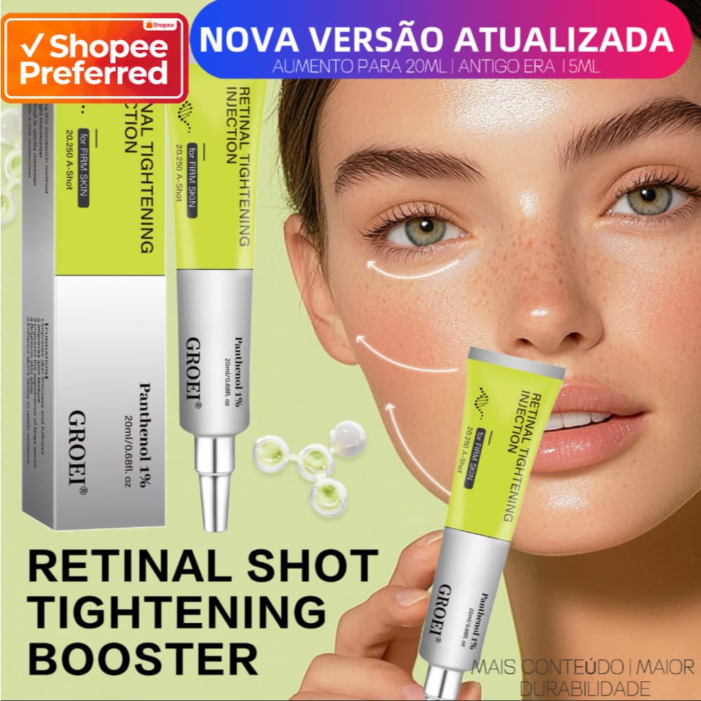 Intensificador de firmeza com retinol, suave, nutritivo, lifting, firmador, antirrugas, antienvelhecimento, para rugas p