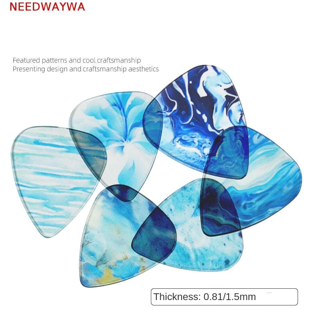 NEEDWAYWA 6 Peças De Palheta Para Guitarra Acústica , Palhetas Em Formato De Coração De 1.5mm , Durável De Dedo De 0.81m