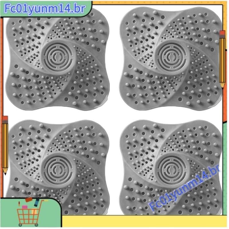 Coletor De Cabelo Para Ralo De Cozinha De Banheiro , Banheira De Silicone De 5.12 Polegadas E Protetor De Escorredor De