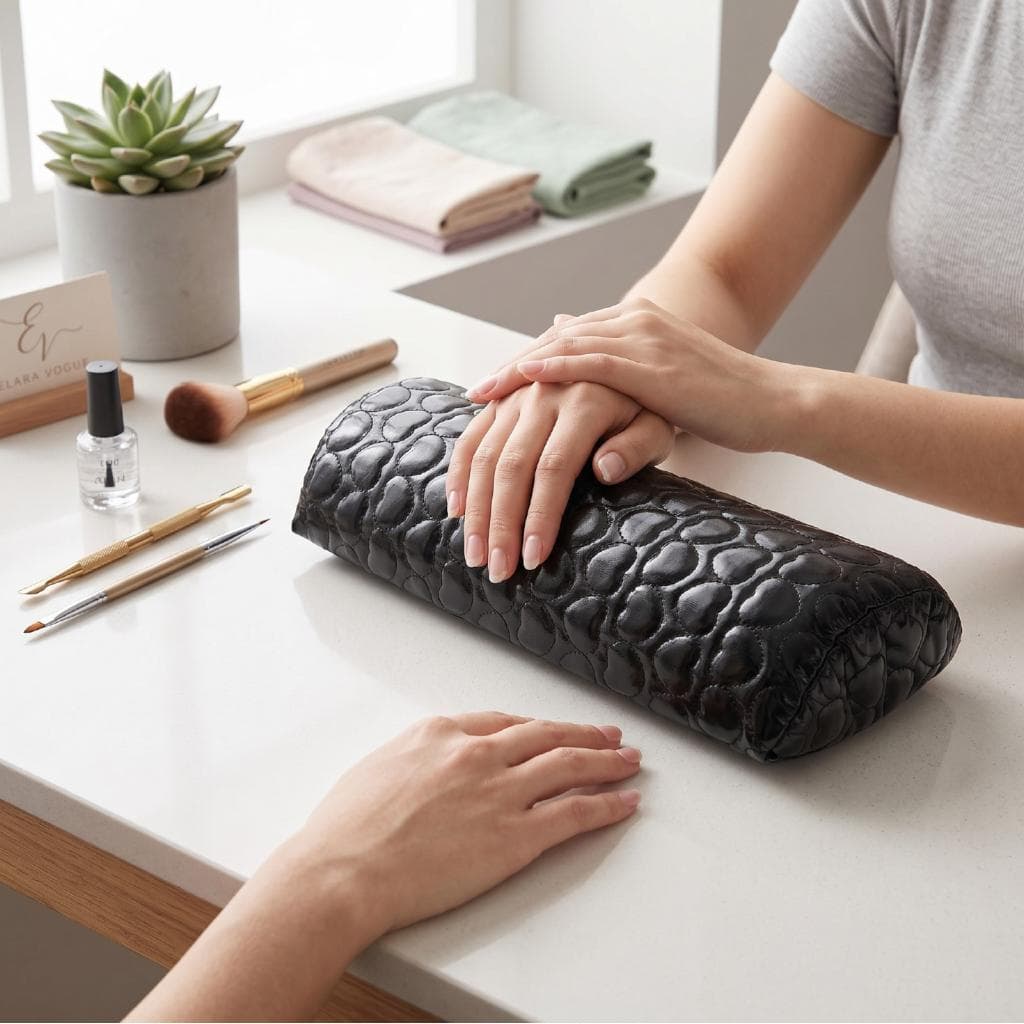 HURRISE Coração Design Prego Braço Resto Couro Do Plutônio Manicure Almofada De Mão Com Macio Respirável Travesseiro Núc