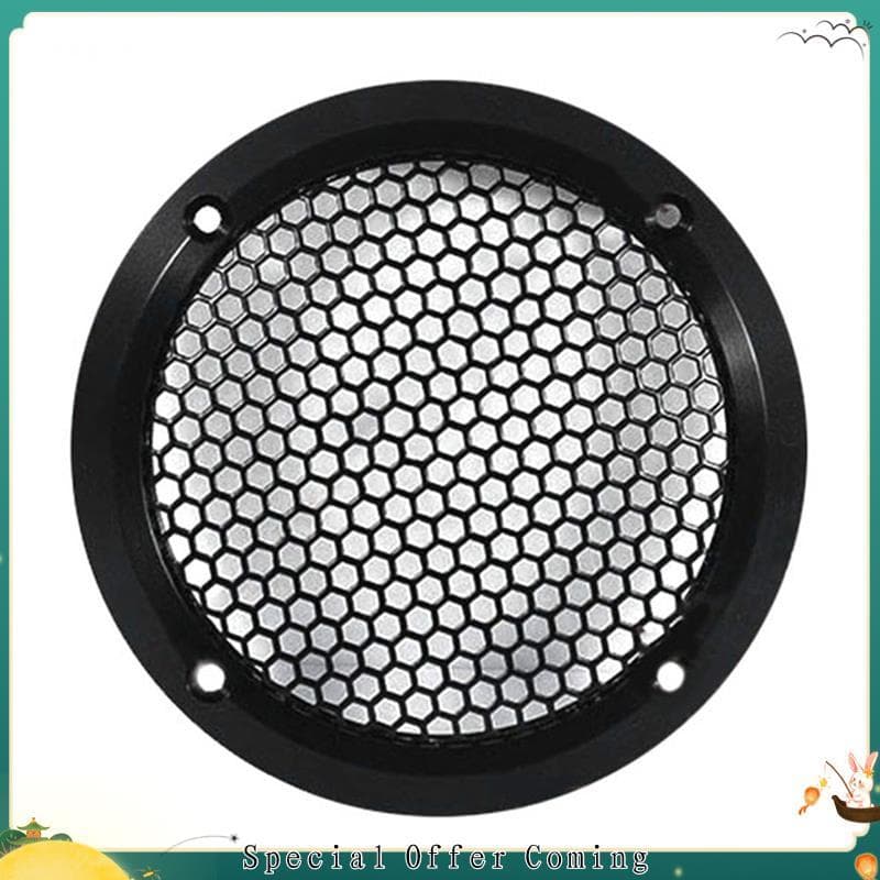 Hhuuele1alumínio Carro Tweeter Alto-Falante Grill Capa Grade De Malha De Metal Completa Para Aprimoramento De Áudio 3.5
