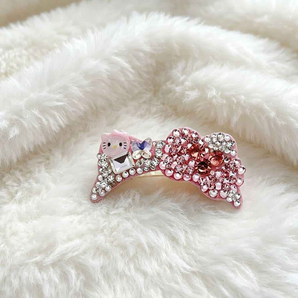 Original artesanal cheio de diamante Pet grampo de cabelo estilo princesa maltês Yorkshire não machuca o cabelo pente cl