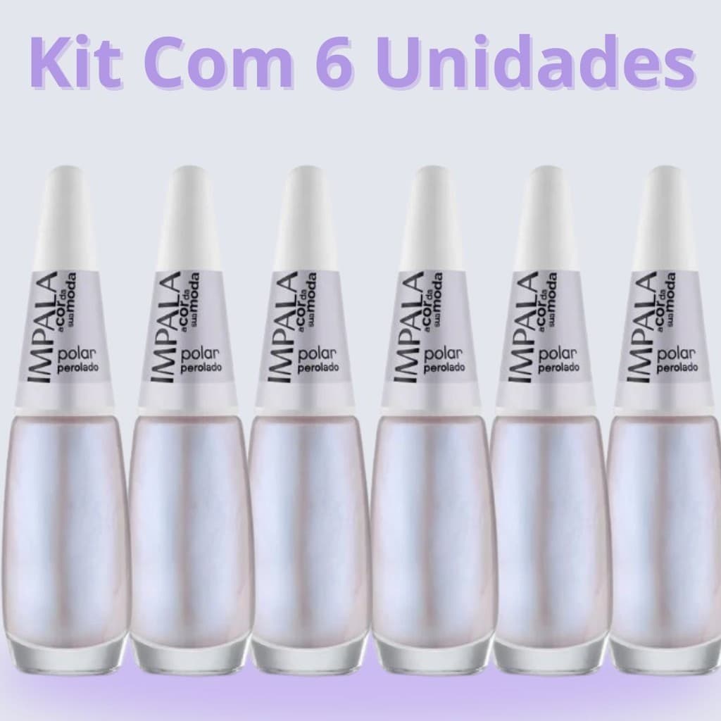 Kit com 6 Esmaltes Polar - Impala
