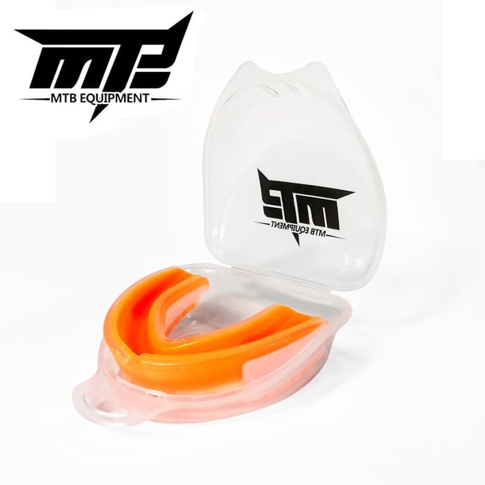 MTB boxe adulto crianças protetor bucal esportivo de um lado boxe Sanda Taekwondo luta Rugby protetor bucal