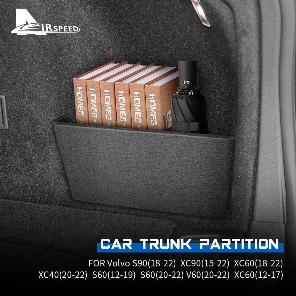 Divisória Lateral Do Porta-Malas Para Armazenamento De Carro , Volvo S60 S90 V60 XC40 XC60 XC90 , Organizador Automático