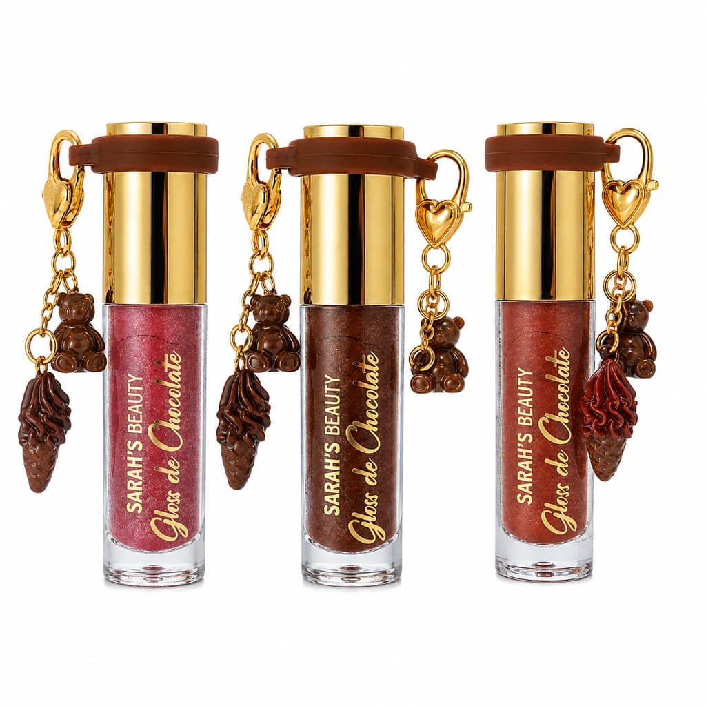Gloss Labial de Chocolate Sarah's Beauty | Brilho Intenso