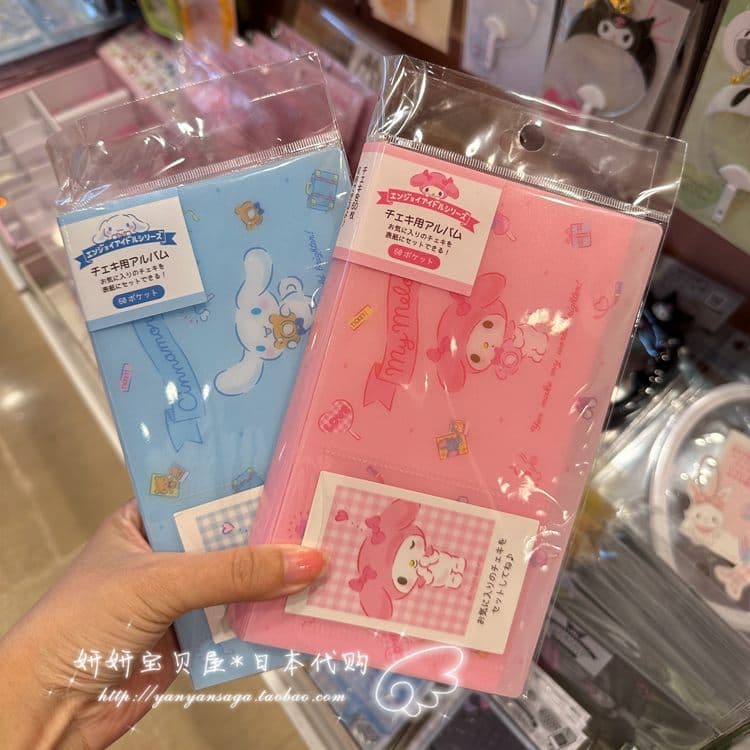 Estoque pronto Japão Sanrio Canela Dog Melody Kuromi Baby Polaroid Photo Card Álbum de fotos