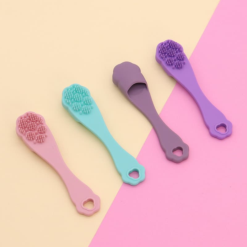 Silicone pet dedo escova de dentes gato cão limpeza dos dentes berços pet limpeza Oral doméstico cuidados dentários supr
