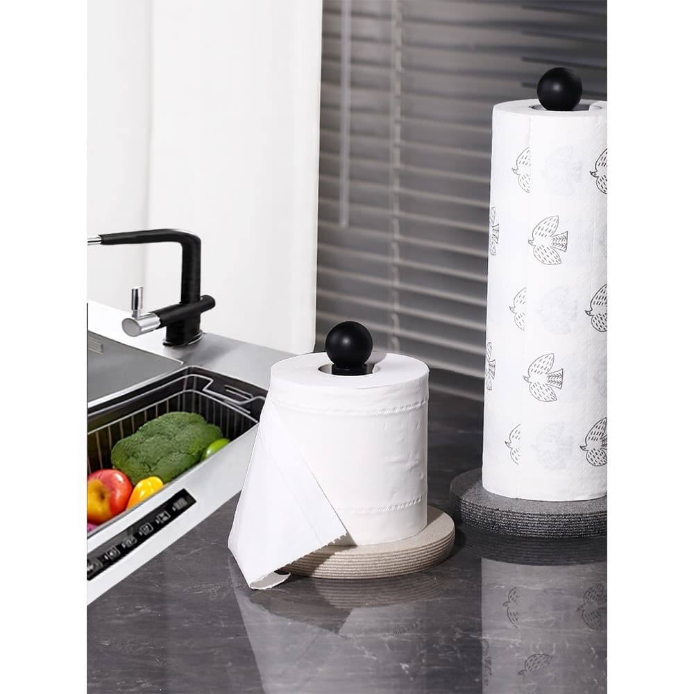 Dia dayemj Vertical cozinha rolo suporte de papel perfuração-livre Retro Desktop criativo suporte de tecido decorações d