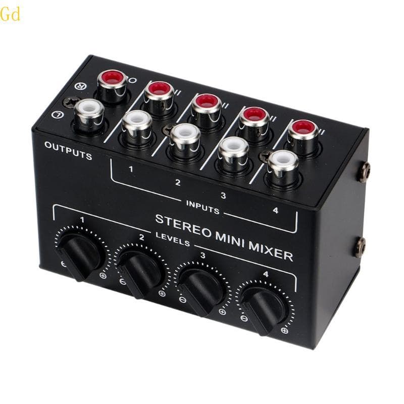 Gd CX400 Mixers Estéreo Passivos 4 Canais Para Controle Som Podcasts Gravação E Entretenimento Doméstico