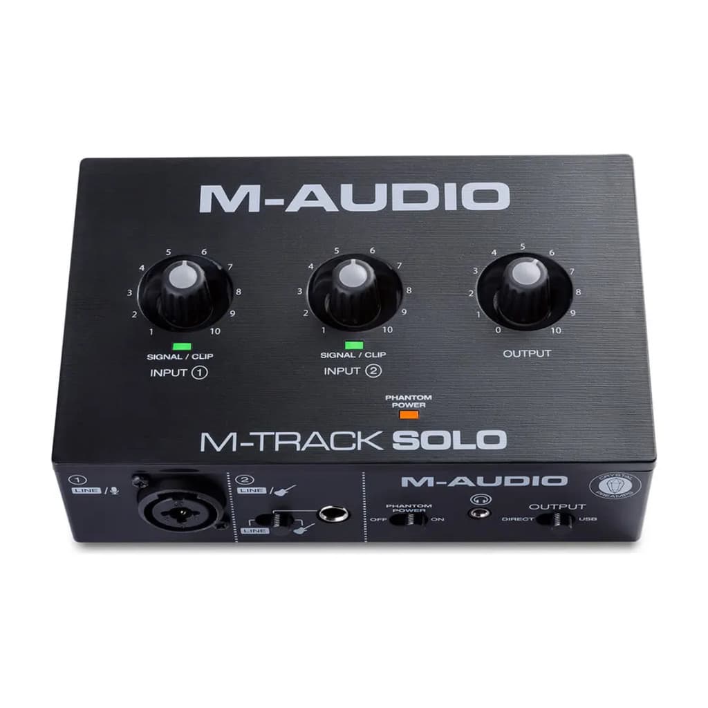 Interface de Áudio M-audio 2 Canais M-track Solo Usb