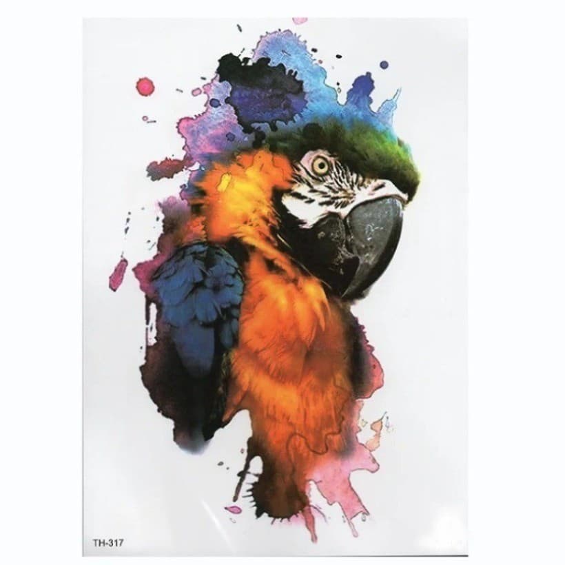 Adesivo De Tatuagem Temporária À Prova D'água Samll Arm Sleeve Fox Tiger Animal Flor Completa Tatoo Body Art Street Fash