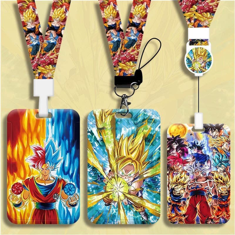 Porta-crachá de pescoço Dragon Ball Z, porta-cartões de anime Dragon Ball UQNZ, porta-cartões A31F
