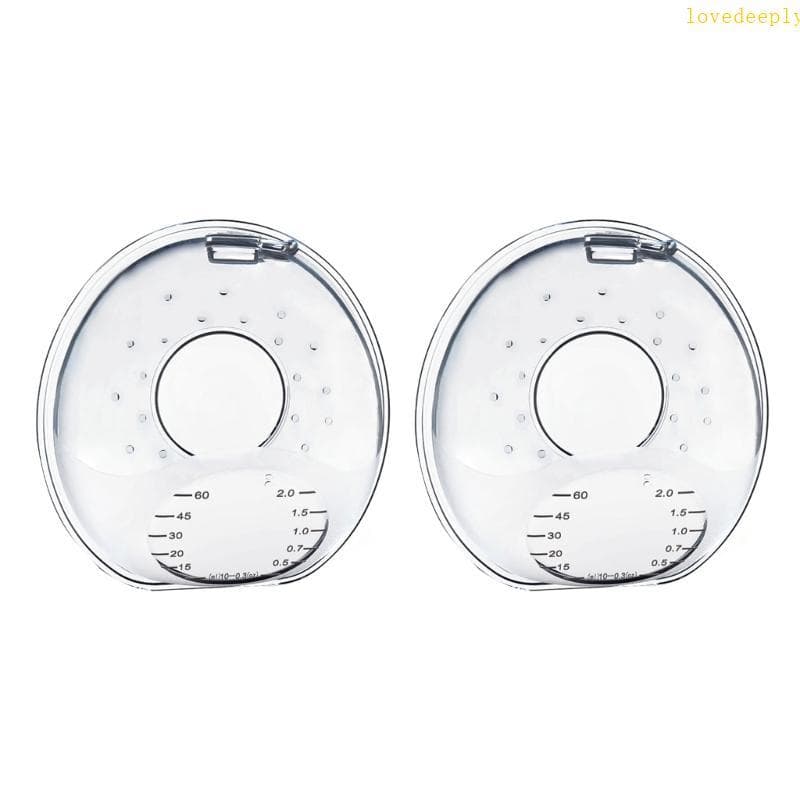 lovedeeply 2x Coletor De Leite Materno Conchas De Silicone Sem BPA Copos De Amamentação Para Proteção