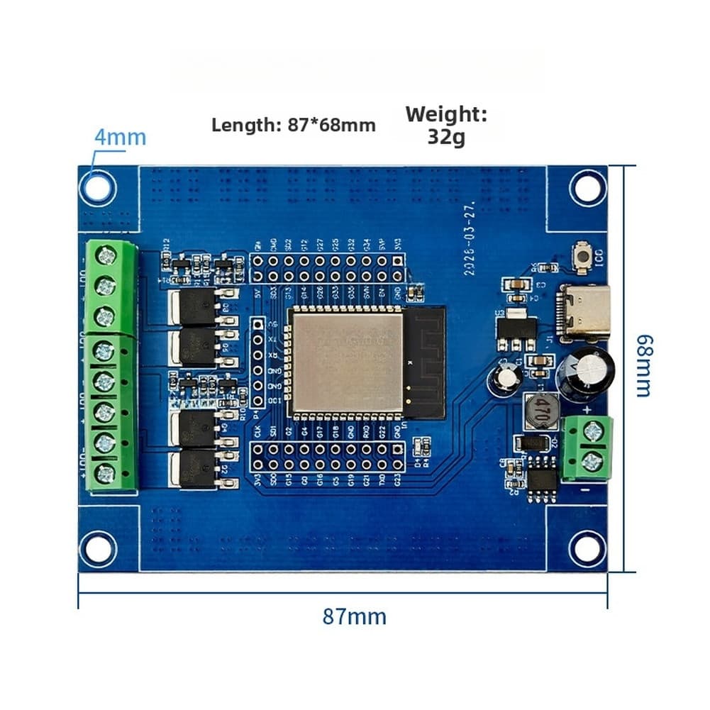 Para Placa De Desenvolvimento esp32 Com 4 Canais Módulo De Switch mosFET DC 5V A 60V