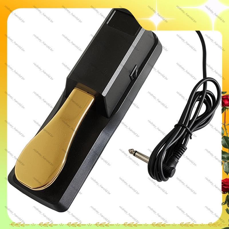 [Entrega Rápida R] Pedal De Sustentação De Piano Digital Interruptor De Sintetizador MIDI Eletrônico Universal Teclado P