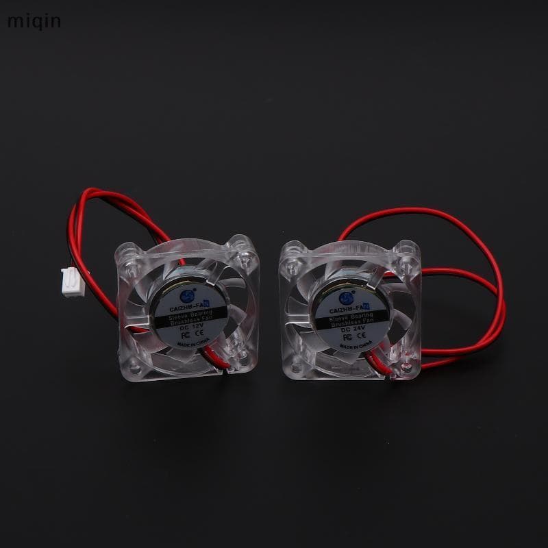 1 Peça De Rolamento Hidráulico Sem Escova Impressora 3D Ventilador De Refrigeração 4010 5/12/24V Transparente Para DC 2P