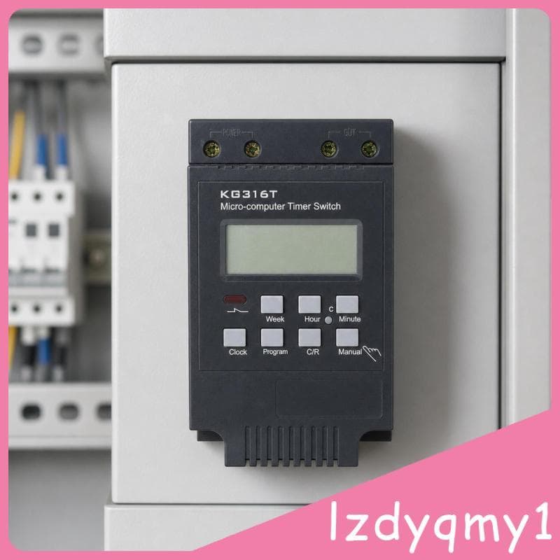 [Lzdyqmy1] KG316T Microcomputador Timer Switch Manual Override 220-240V Compacto Para Eletricistas