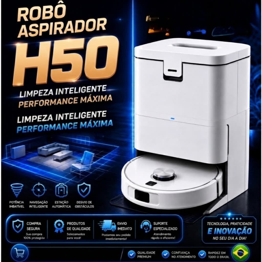 Aspirador Xiaomi H50 | 10000Pa Sucção |  Lançamento 2026 | 110V | 220V